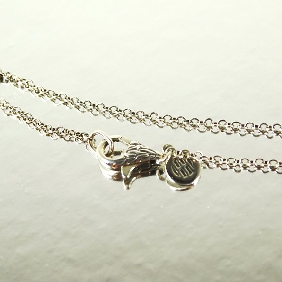 JOHN HARDY Bamboo Woven Collection Sterling Silver Pendant & Chain Necklace - Picture 5 of 8